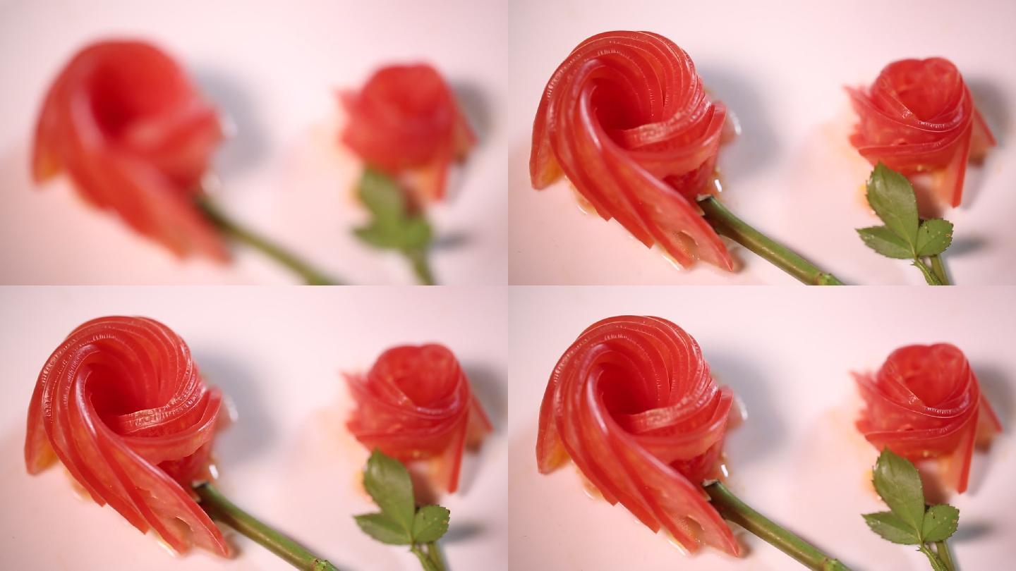花刀摆盘西红柿番茄 (4)