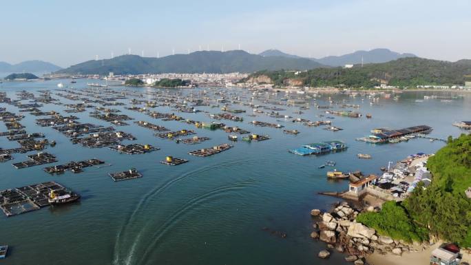 海陵岛马尾岛航拍原素材