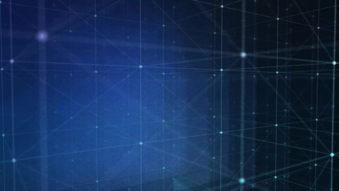 蓝色科技感点线pr背景