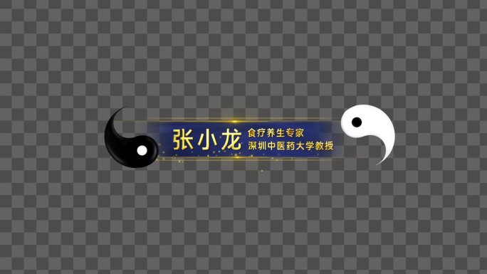 中国风太极字幕条