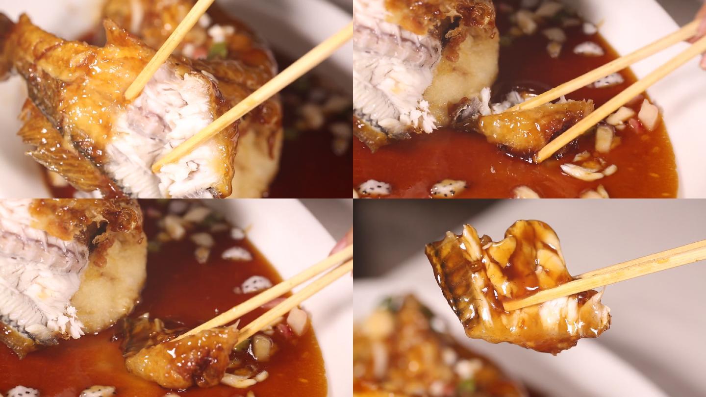 一筷子软嫩鱼肉肉质 (1)
