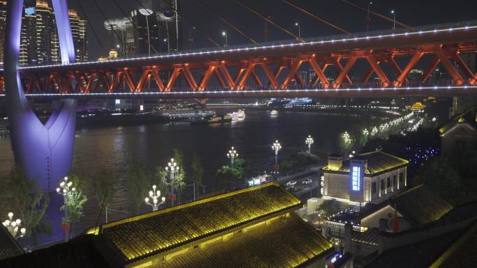 东水门大桥龙门浩夜景实拍