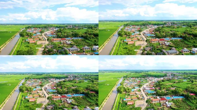 中国辽宁沈阳沈北新农村航拍