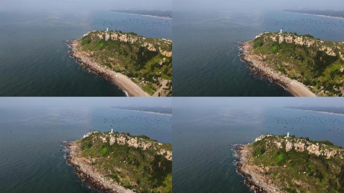 晏镜岭茂名童子湾旅游景区风景航拍