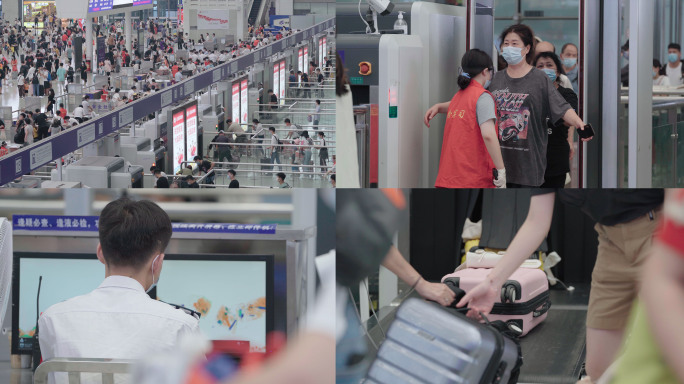 进站过安检_4K实拍