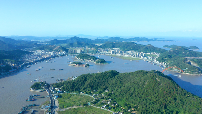 宁波象山石浦渔港航拍