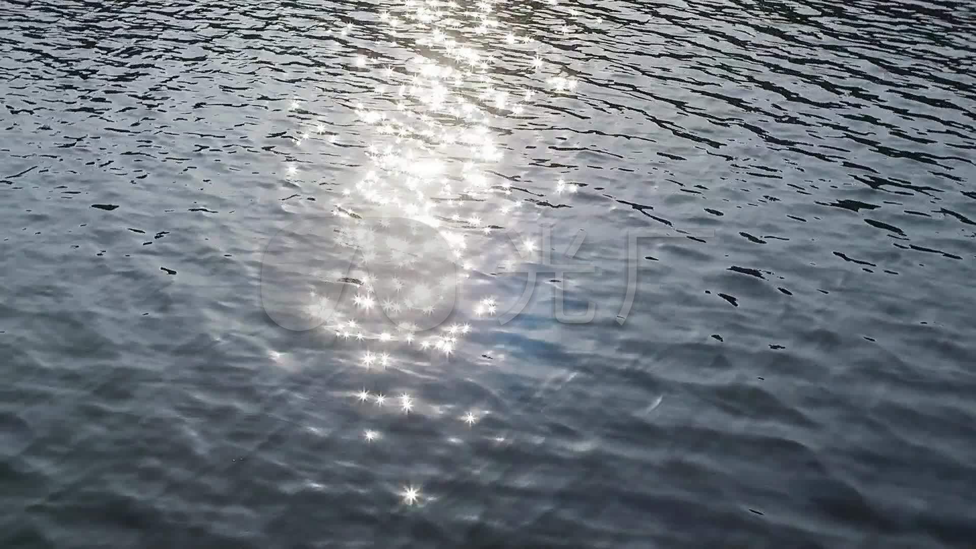 水波涟漪太阳波光粼粼