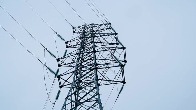 电网电力电线铁塔高压线