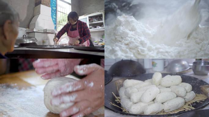 四川特色美食米豆腐制作过程