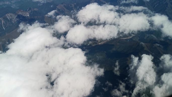 【4k】飞机观云海