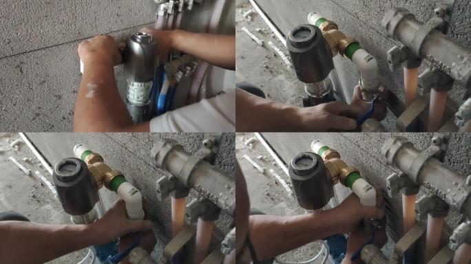 安装净水器 过滤器 水处理 水过滤 水管