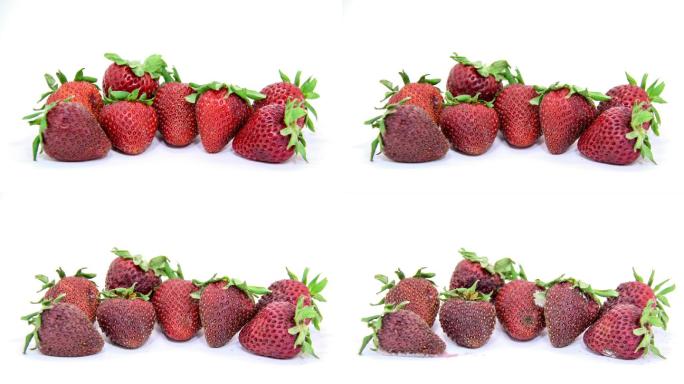 腐烂的草莓细菌健康饮食成熟