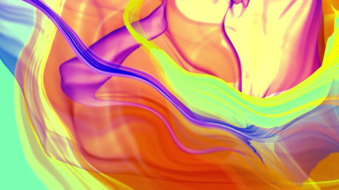 抽象霓虹彩色水墨涂鸦液体液流体油漆流淌