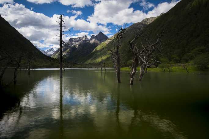 双桥沟湖光山色延时