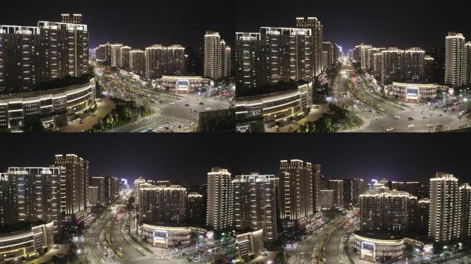 西安城市夜景高新区高新路南段