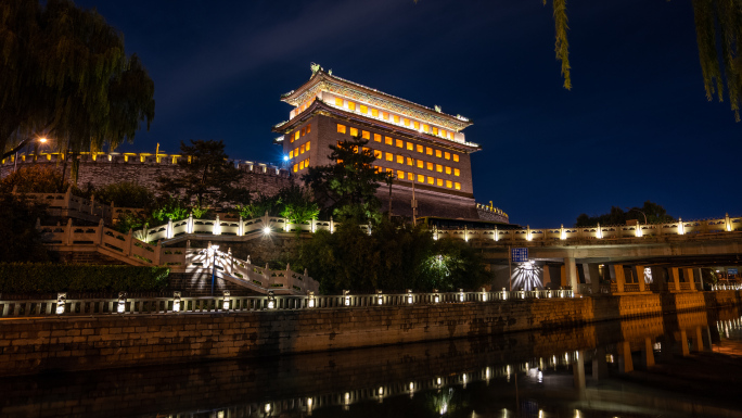 【4K】德胜门箭楼-夜景延时02