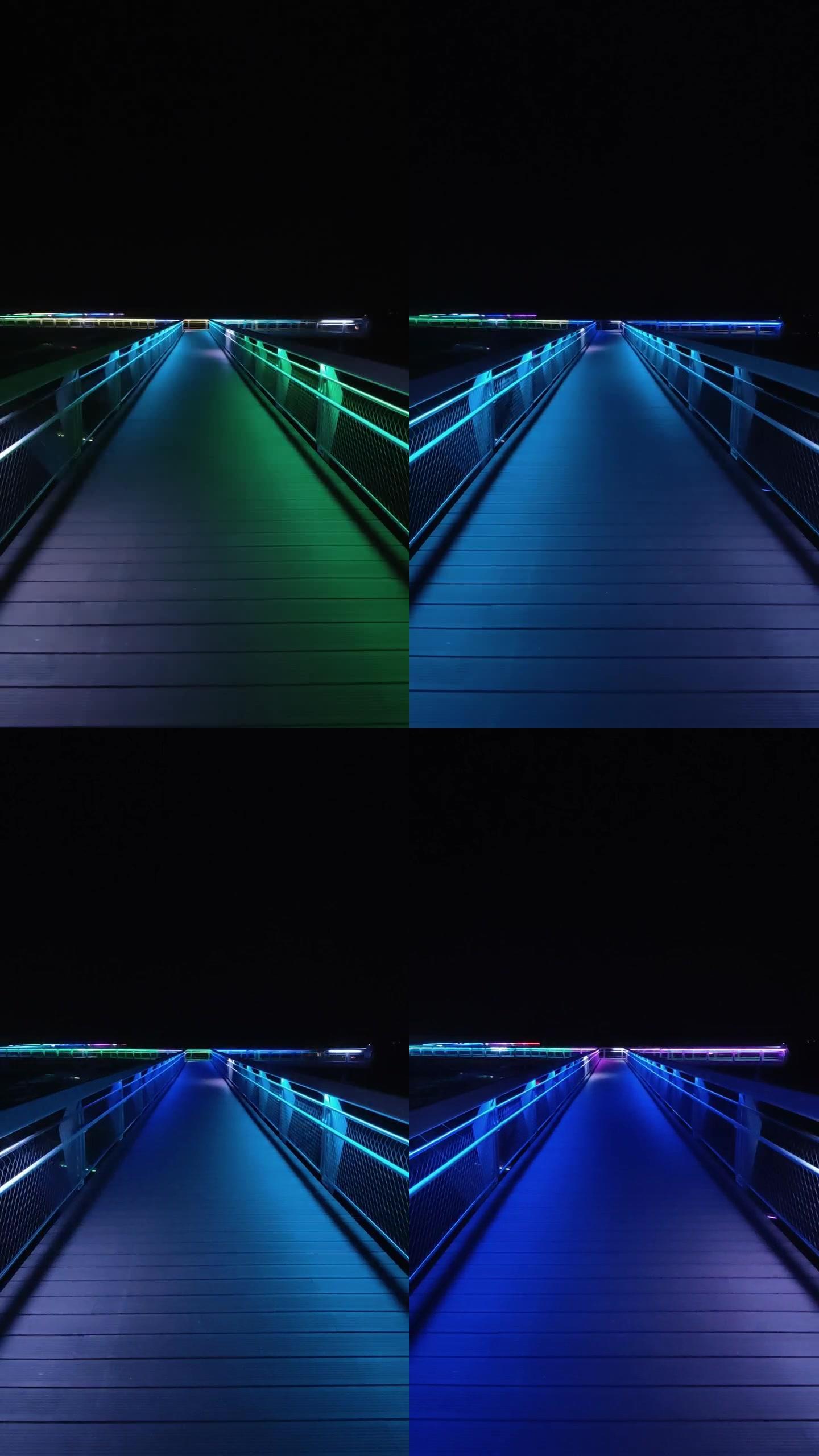 桥夜景