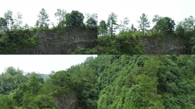 乡村 乡村航拍 山 山峰 山村道路 农田