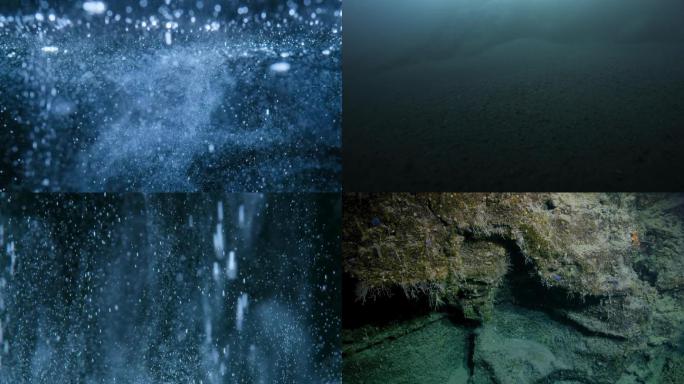 海底 氧气泡泡 水泡 潜水员