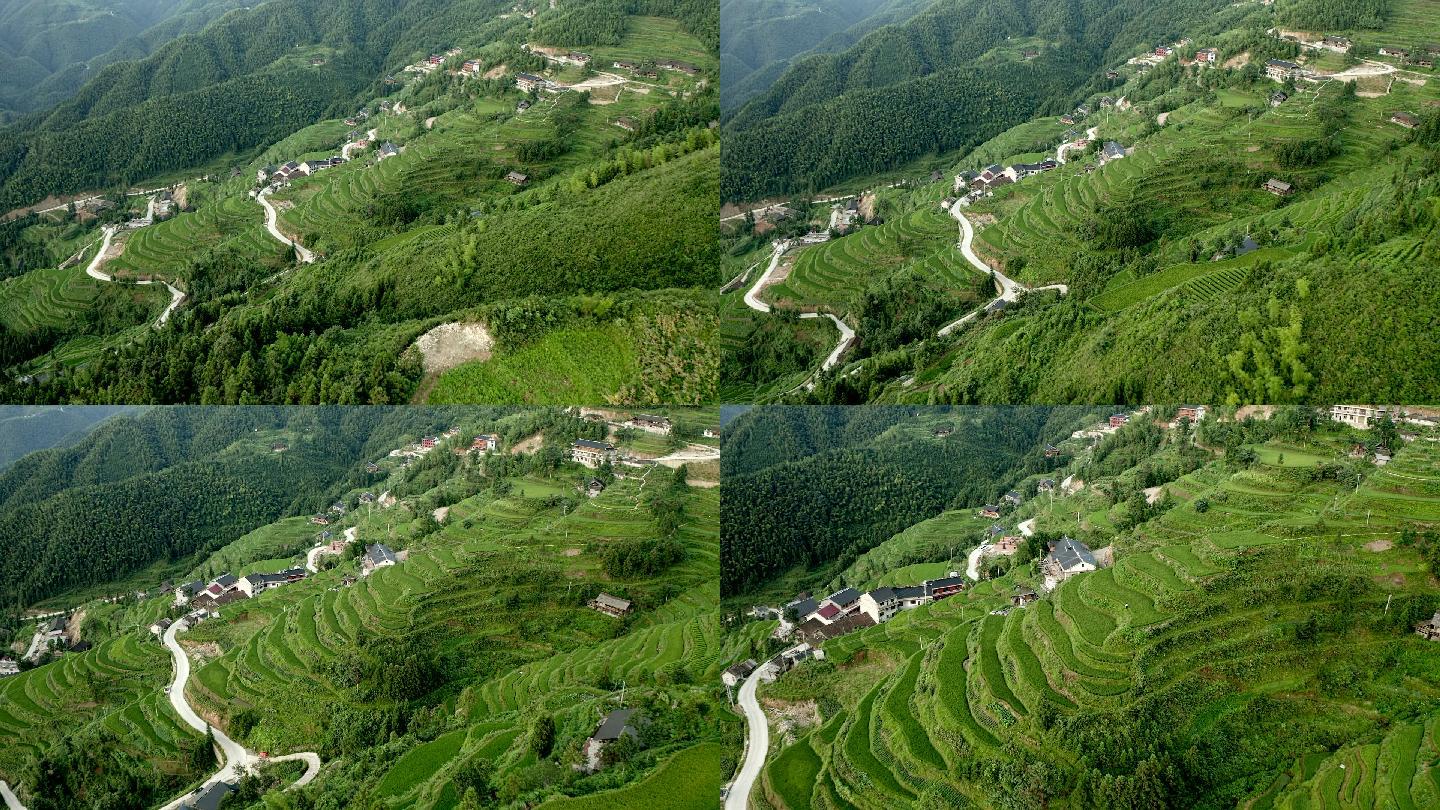 梯田 山村 山 农村 田野