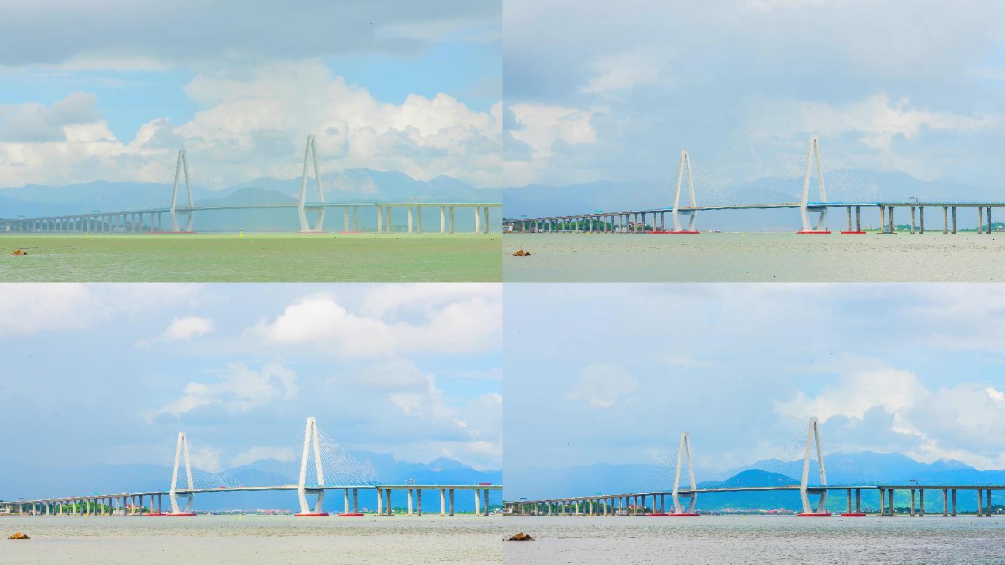 乐清湾跨海大桥绝美光影延时摄影4K