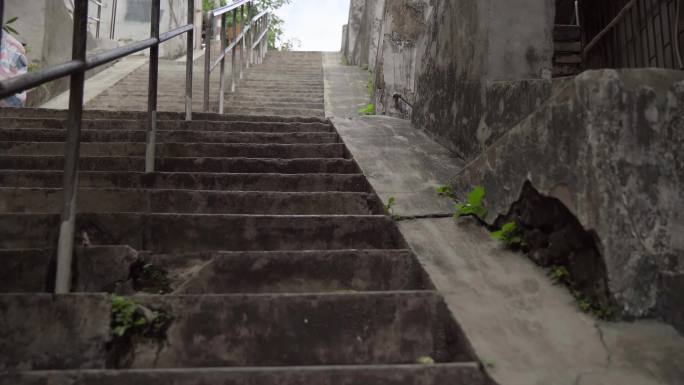 广州城中村旧城区旧阶梯