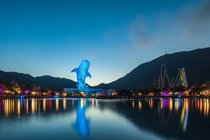 合集：珠海城市风光长隆海洋王国白天夜景