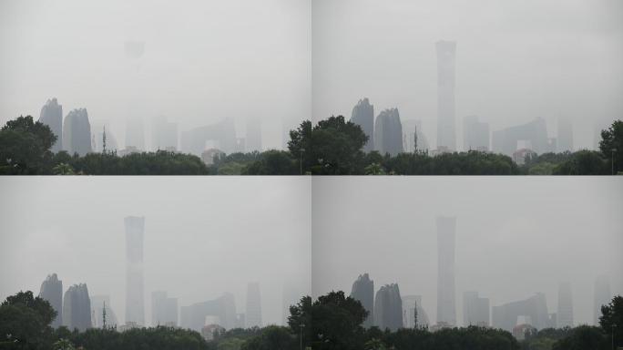 云雾中的北京最美天际线