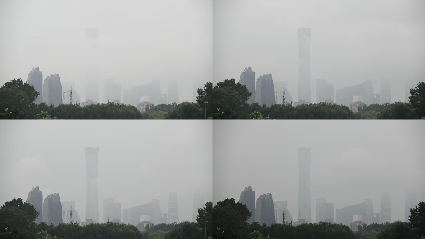 云雾中的北京最美天际线