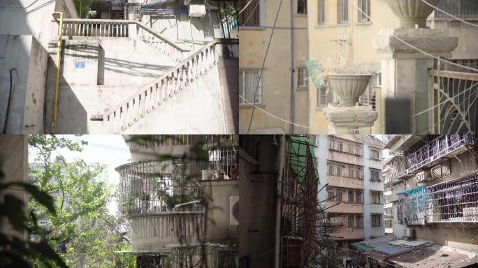 广州旧城区城中村实拍视频素材2