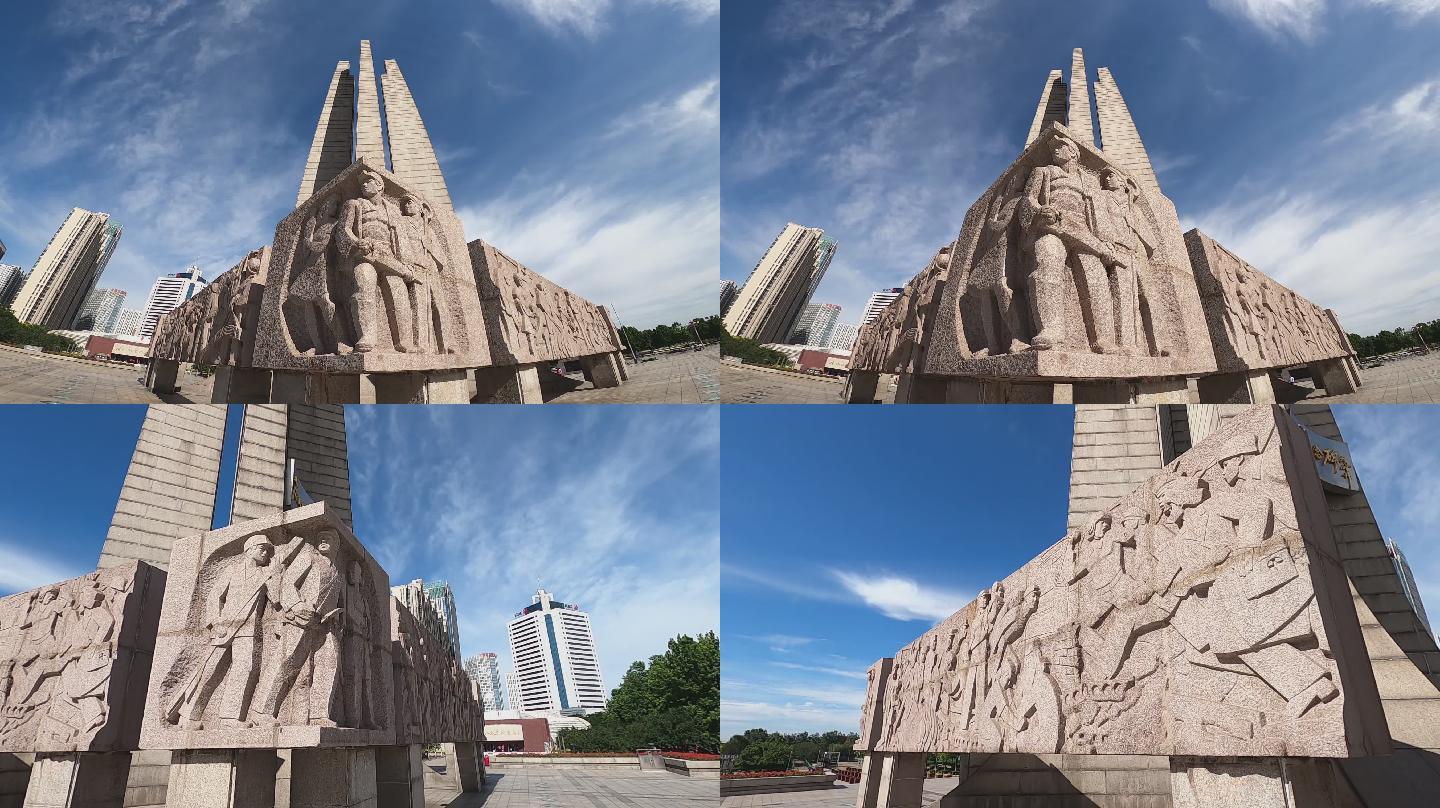 唐山大地震抗震纪念碑素材2.7K