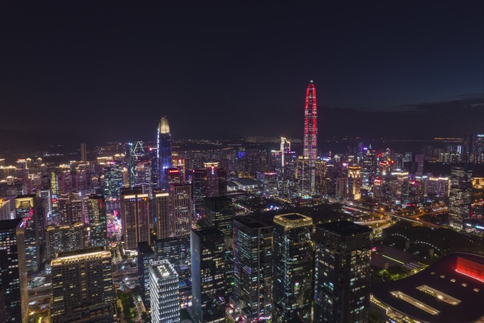 深圳福田平安市民中心CBD夜景