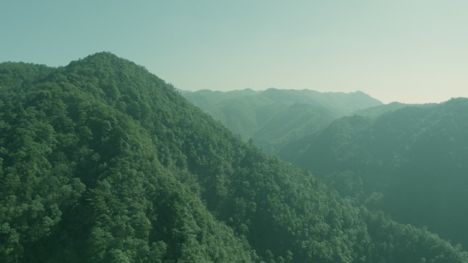 浙江丽水庆元航拍青山山川