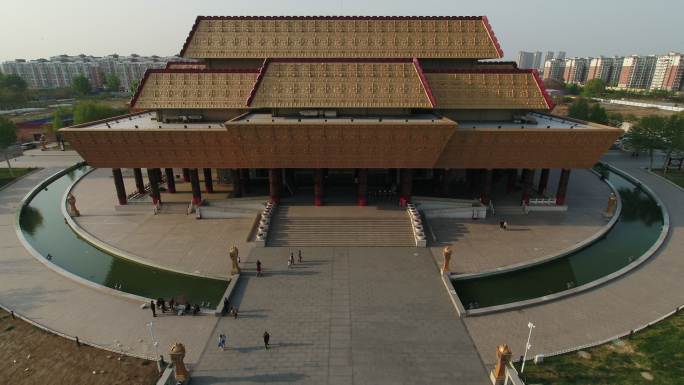 中国文字博物馆全景航拍