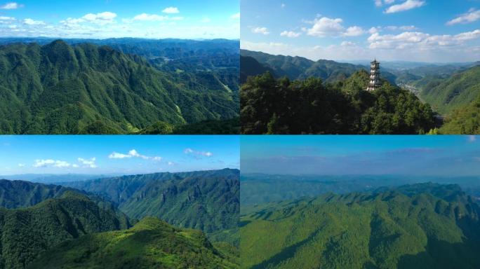 贵州遵义娄山关大娄山山脉航拍素材