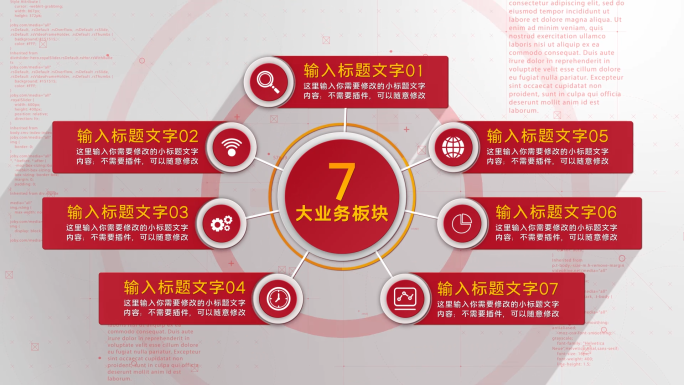 七大类红色分类政府分类7个分支7党政科技