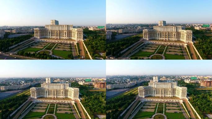 议会宫航拍大美风光美丽风景
