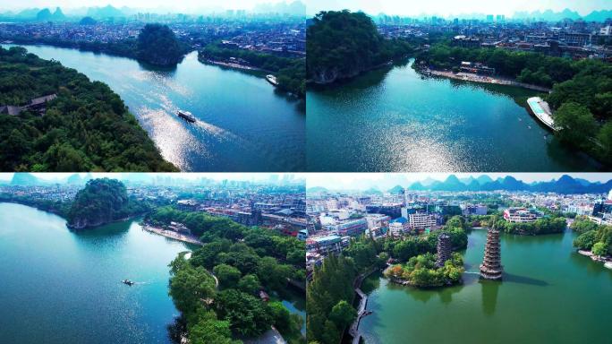 桂林国庆期间风景区航拍最新多镜头