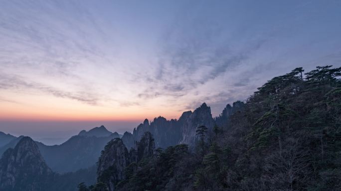 【正版素材】黄山狮子峰日出