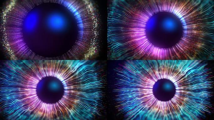 用计算机图形学制作的眼睛虹膜