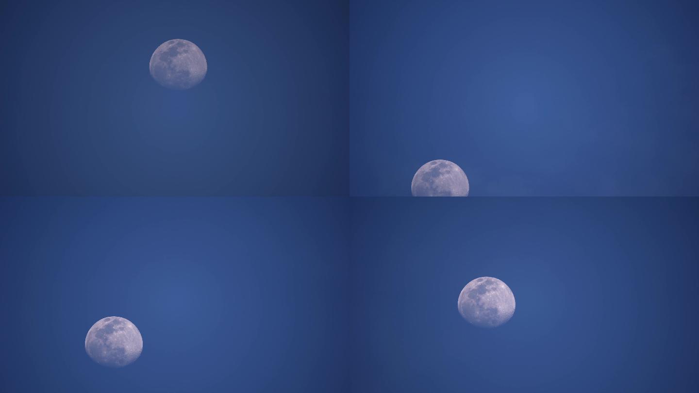 月升 实拍月亮