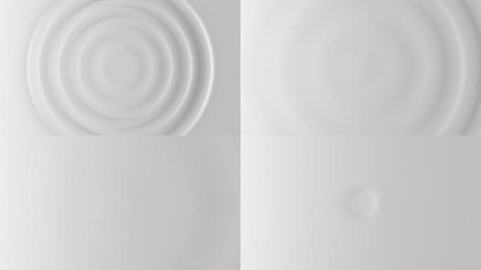 白色波纹抽象图案的3d动画