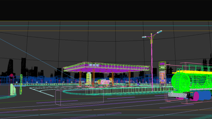 加油站 油罐车 石油 石化   建筑