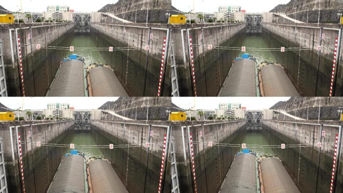 三峡大坝五级船闸4k