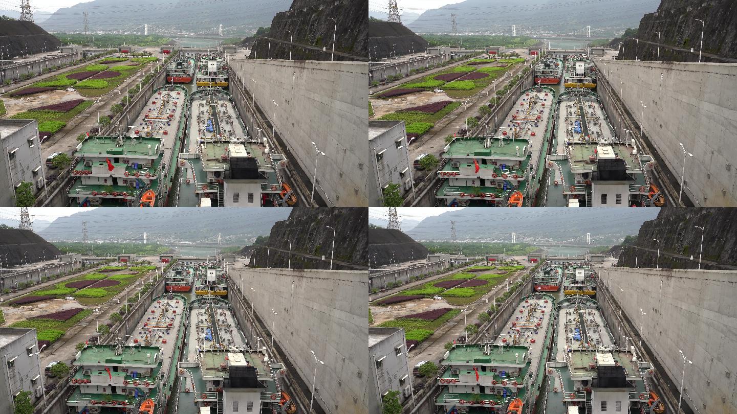三峡大坝五级船闸4k