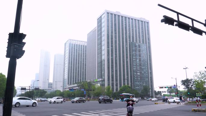 城市车流延时