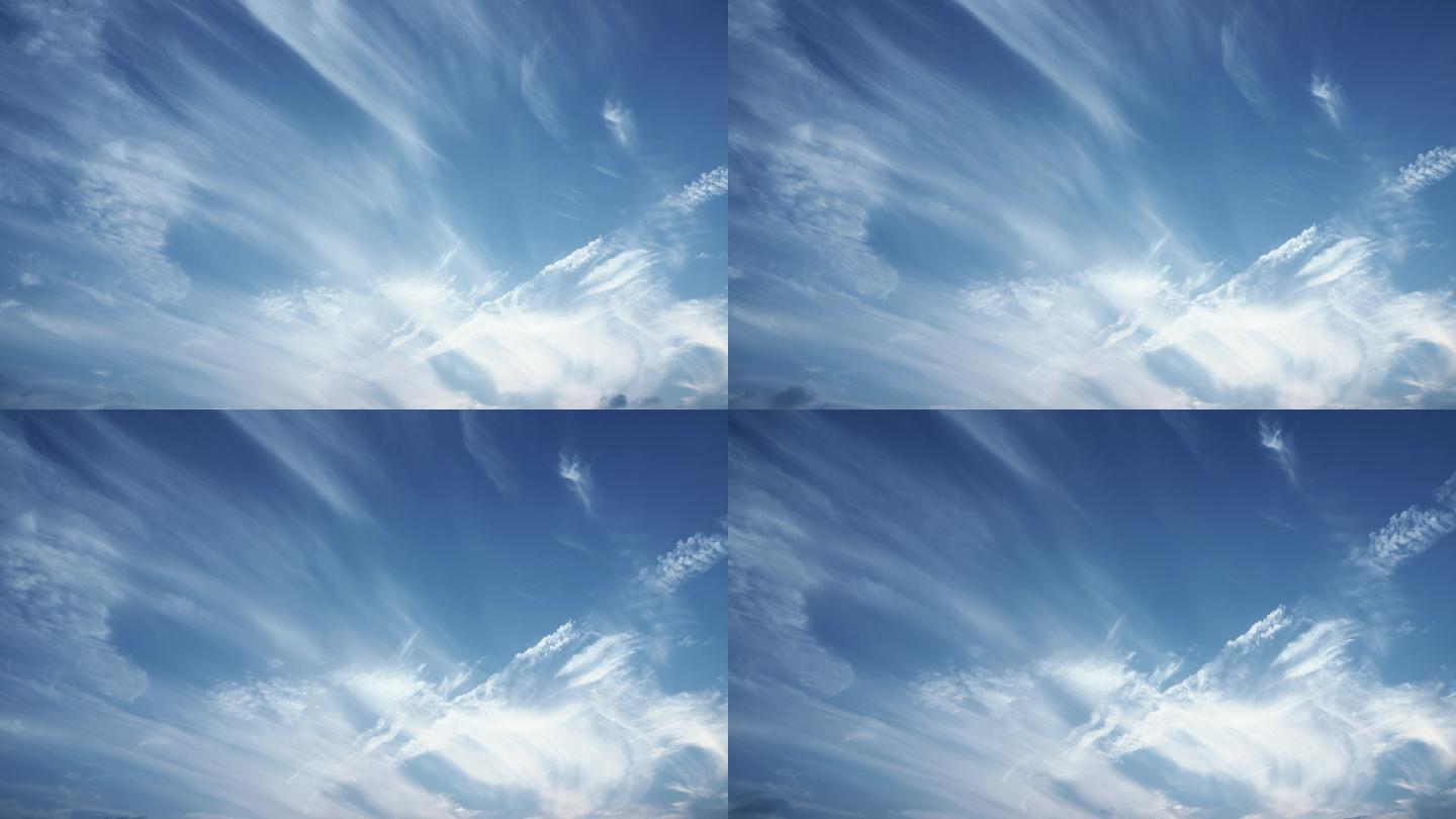 晴天云层变化延时摄影4K