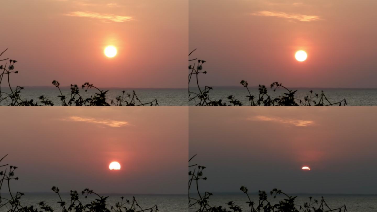 海边日落