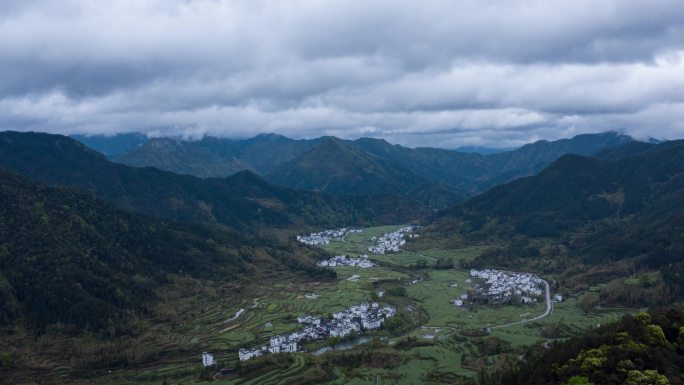 【正版素材】江西江岭航拍延时