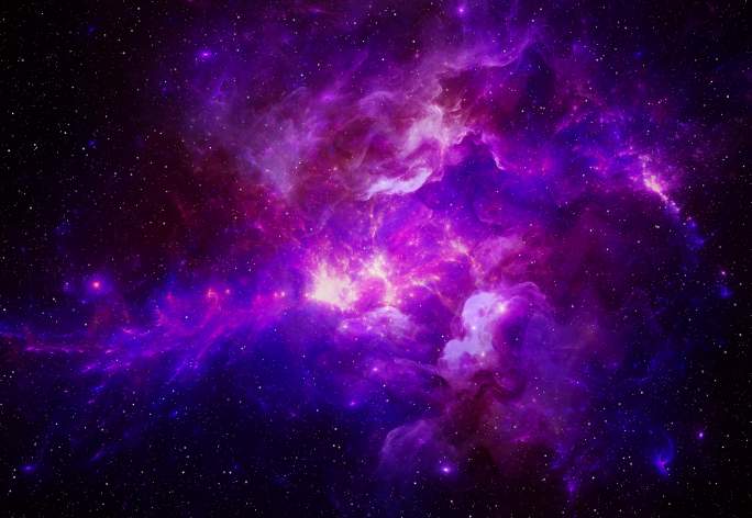 紫色炫彩星空